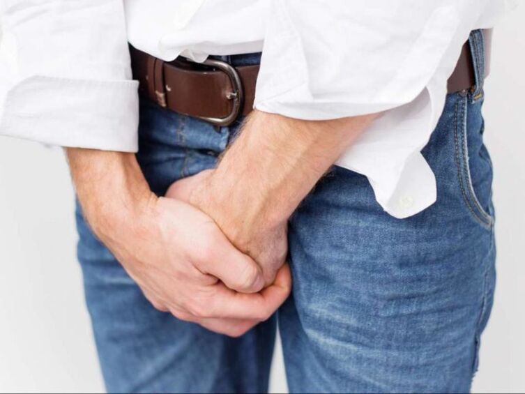 Acute prostatitis in a man requiring antibiotic treatment